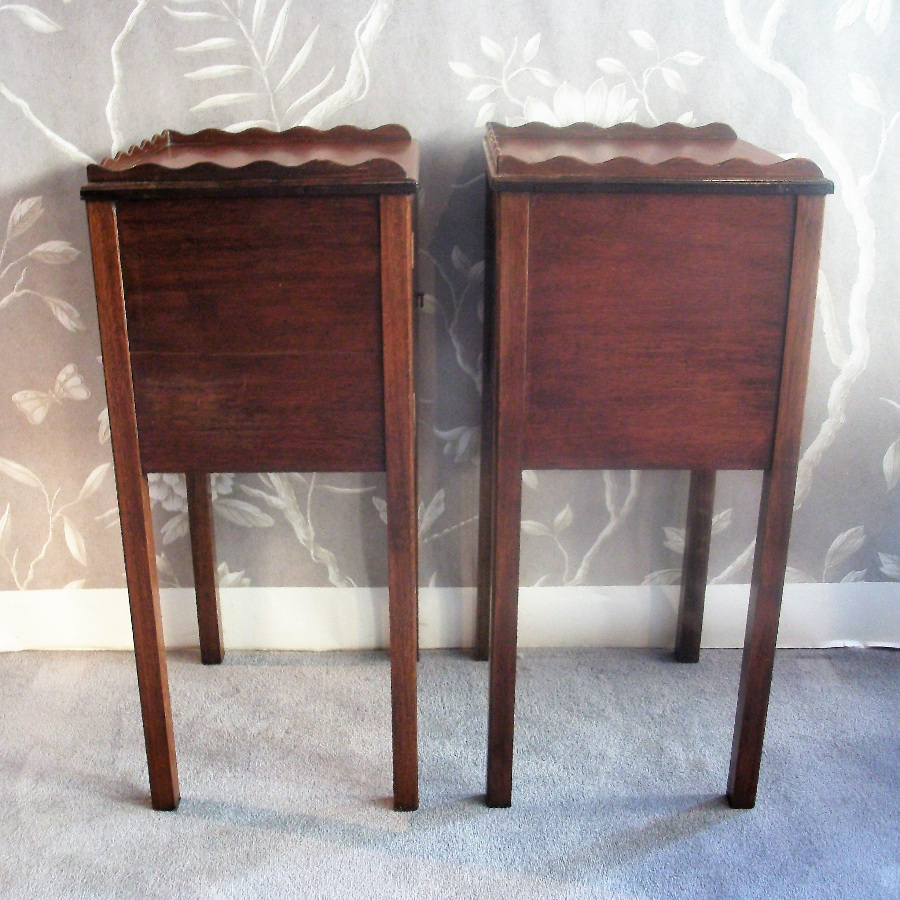 Pair of Georgian Style Bedside Cupboards